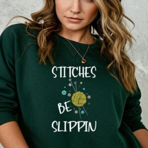 Vibeintee Knitting Stitches Be Slippin Sweater