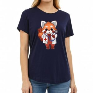 Vibeintee Red Panda Doctor T-Shirt
