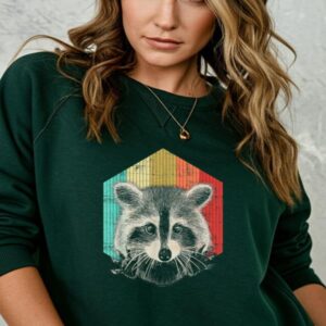 Vibeintee Vintage Racoon Trash Panda Sweater